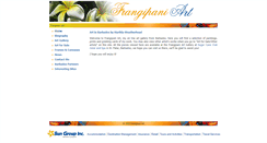 Desktop Screenshot of frangipani-art.com