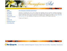 Tablet Screenshot of frangipani-art.com